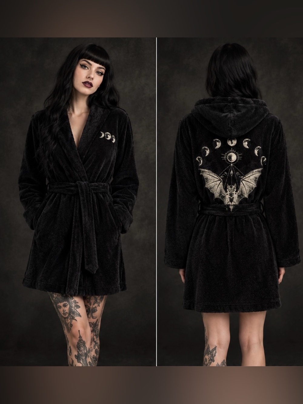🦇 RARE + DISCONTINUED MIDNIGHT HOUR ROBE 🦇